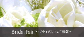 Bridal Fair 〜ブライダルフェア情報〜